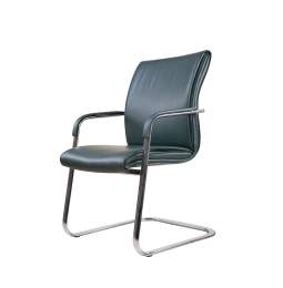 Кресло Лондон В кожа хром